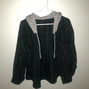 Hooded flannel